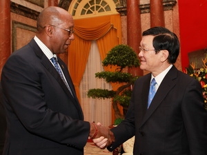 ប្រធានរដ្ឋវៀតណាម Truong Tan Sang ទទួលជួបសន្ទនាជាមួយតំណាងពាណិជ្ជកម្មអាមេរិក